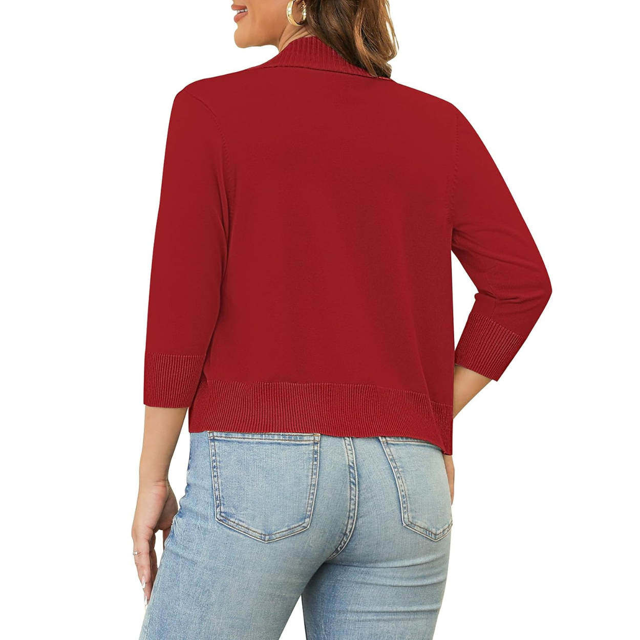 Casual Lightweight Knit Open Front Cardigan For Women