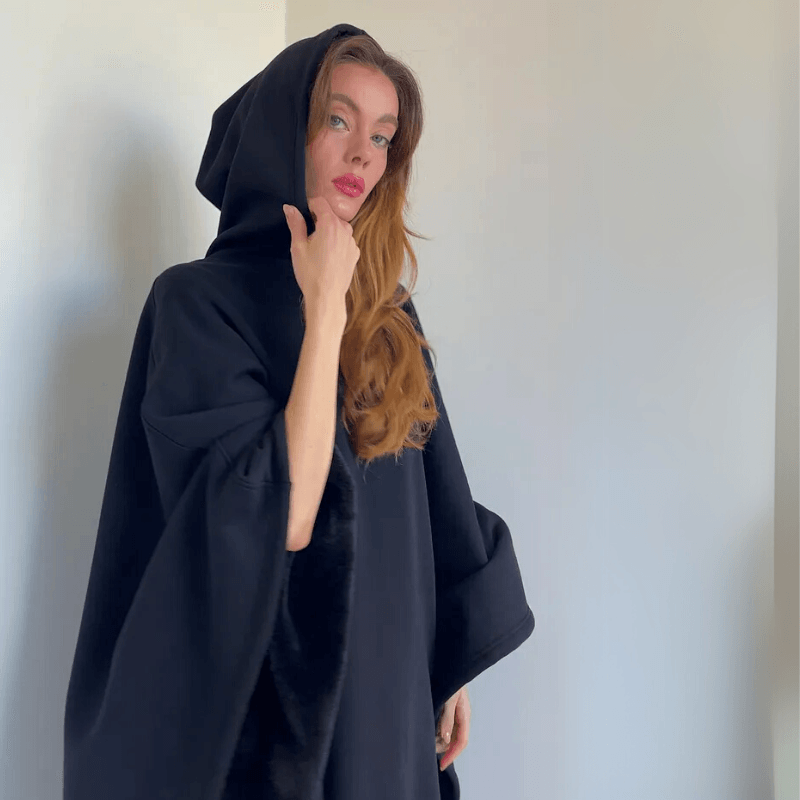 Plush Oversized Hooded Blanket Cloak