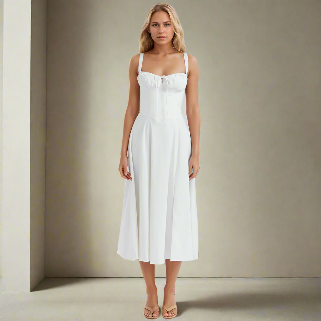 Riviera Satin Corset Dress