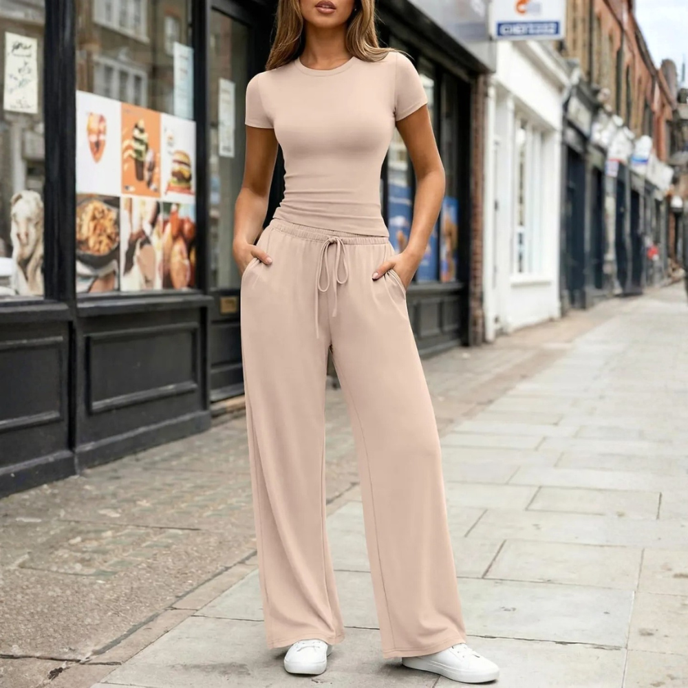 Womens Travel Sweat Set Two Piece Matching Lounge Outfit