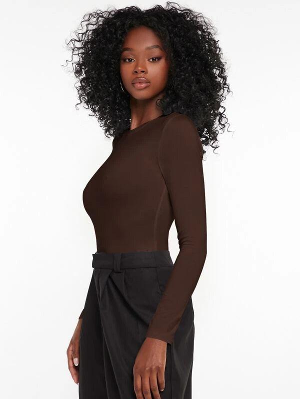 Plane Long Sleeves Bodysuit