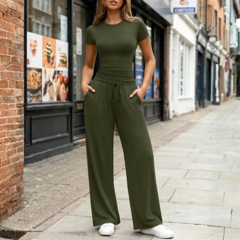Womens Travel Sweat Set Two Piece Matching Lounge Outfit