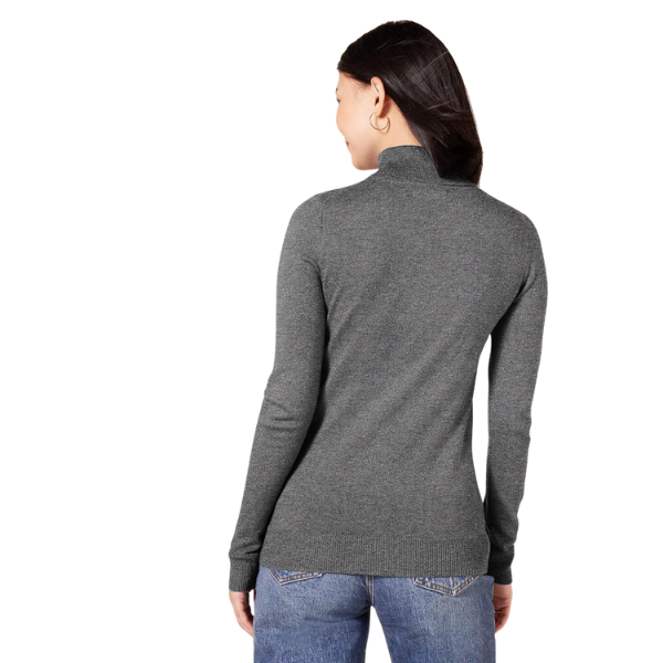 Womens Classic-Fit Lightweight Long-Sleeve Turtleneck Sweater