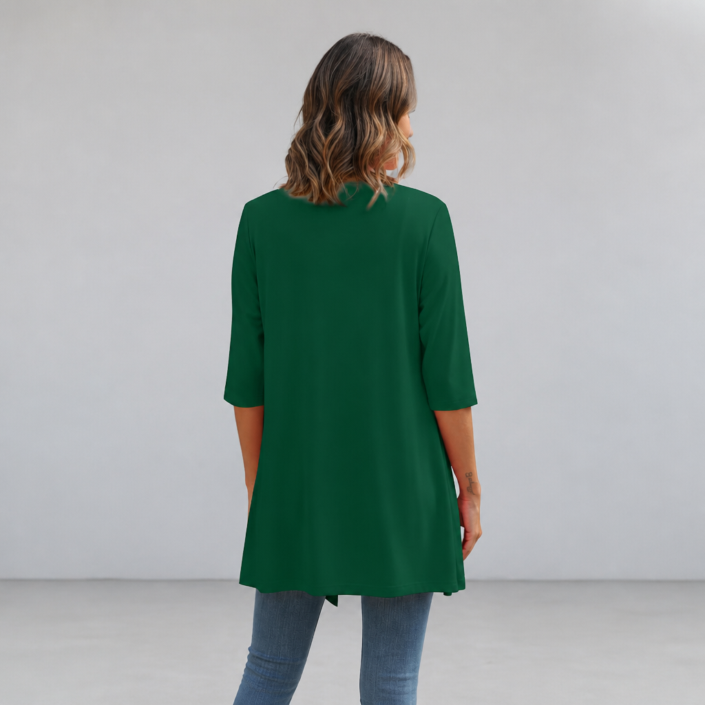 Summer Lightweight Longline Open Front Cardigan for Women