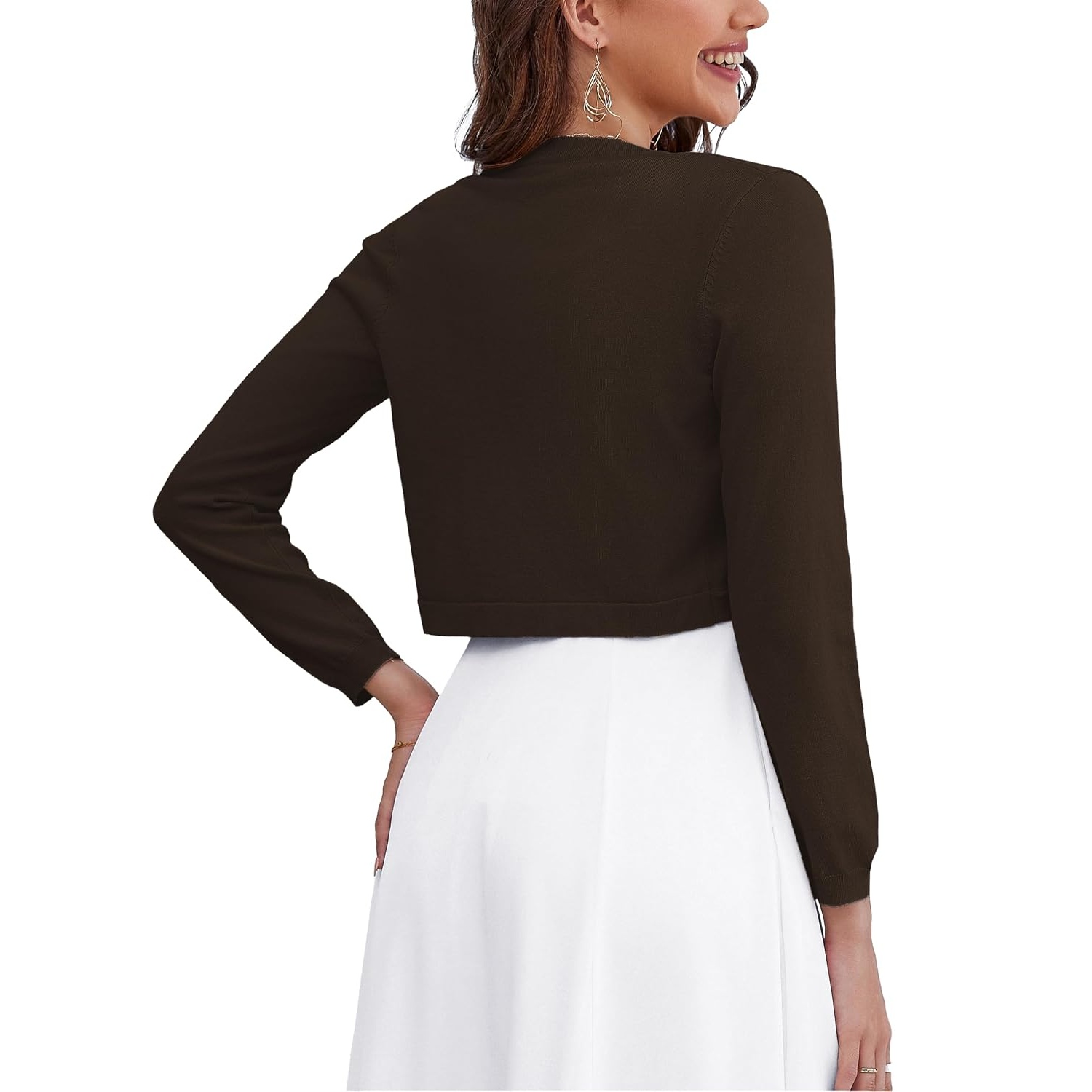Versatile Casual Long Sleeve Cardigan With Button For Women