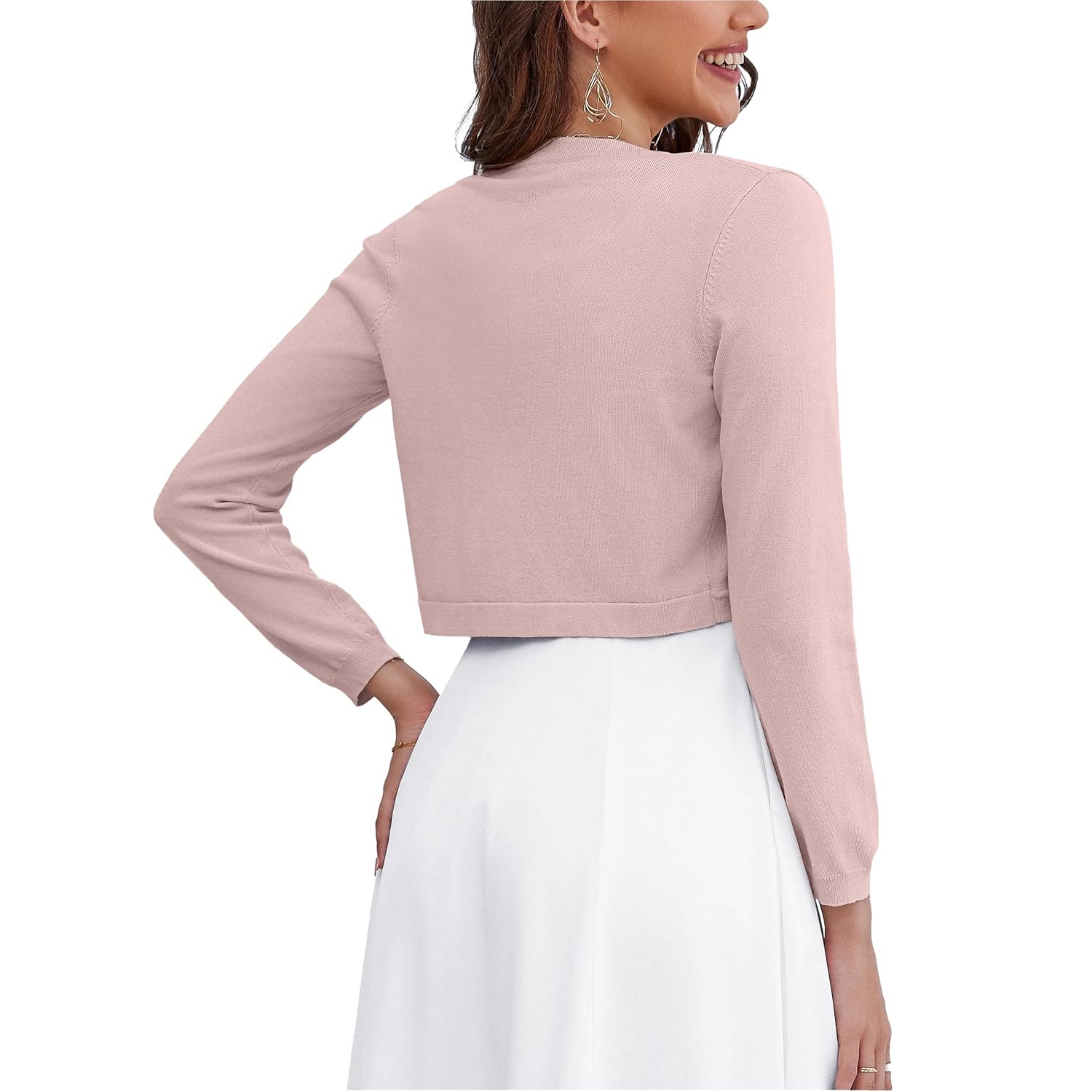 Versatile Casual Long Sleeve Cardigan With Button For Women