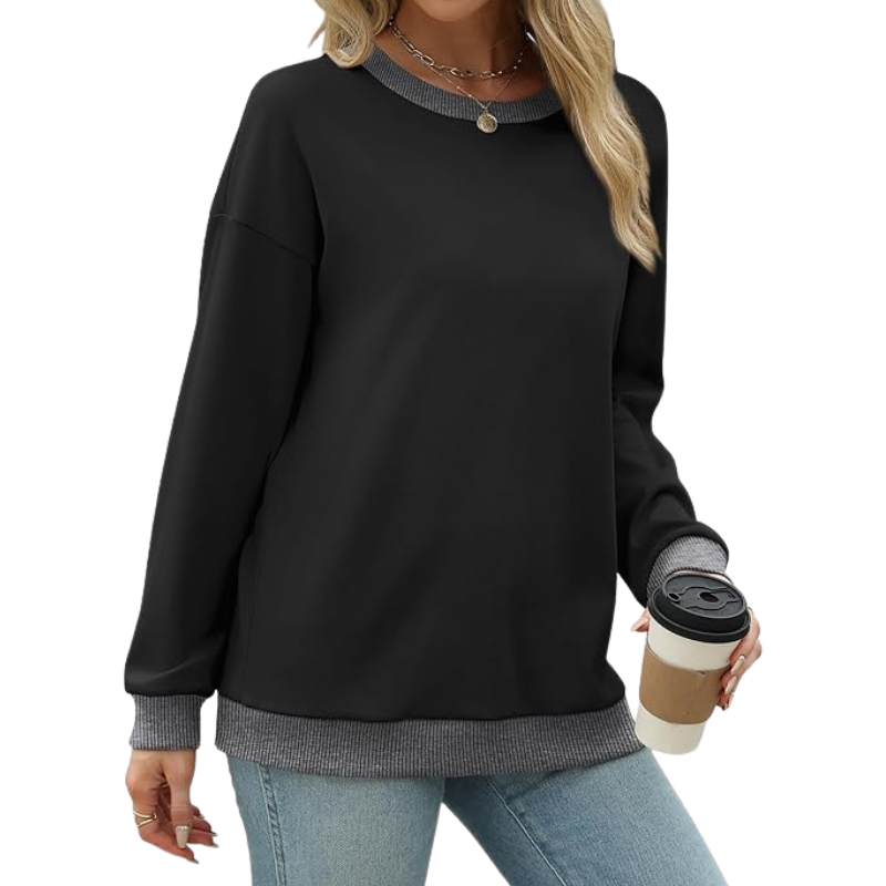 Sweatshirts For Women Crewneck Long Sleeve Loose Fit Tops
