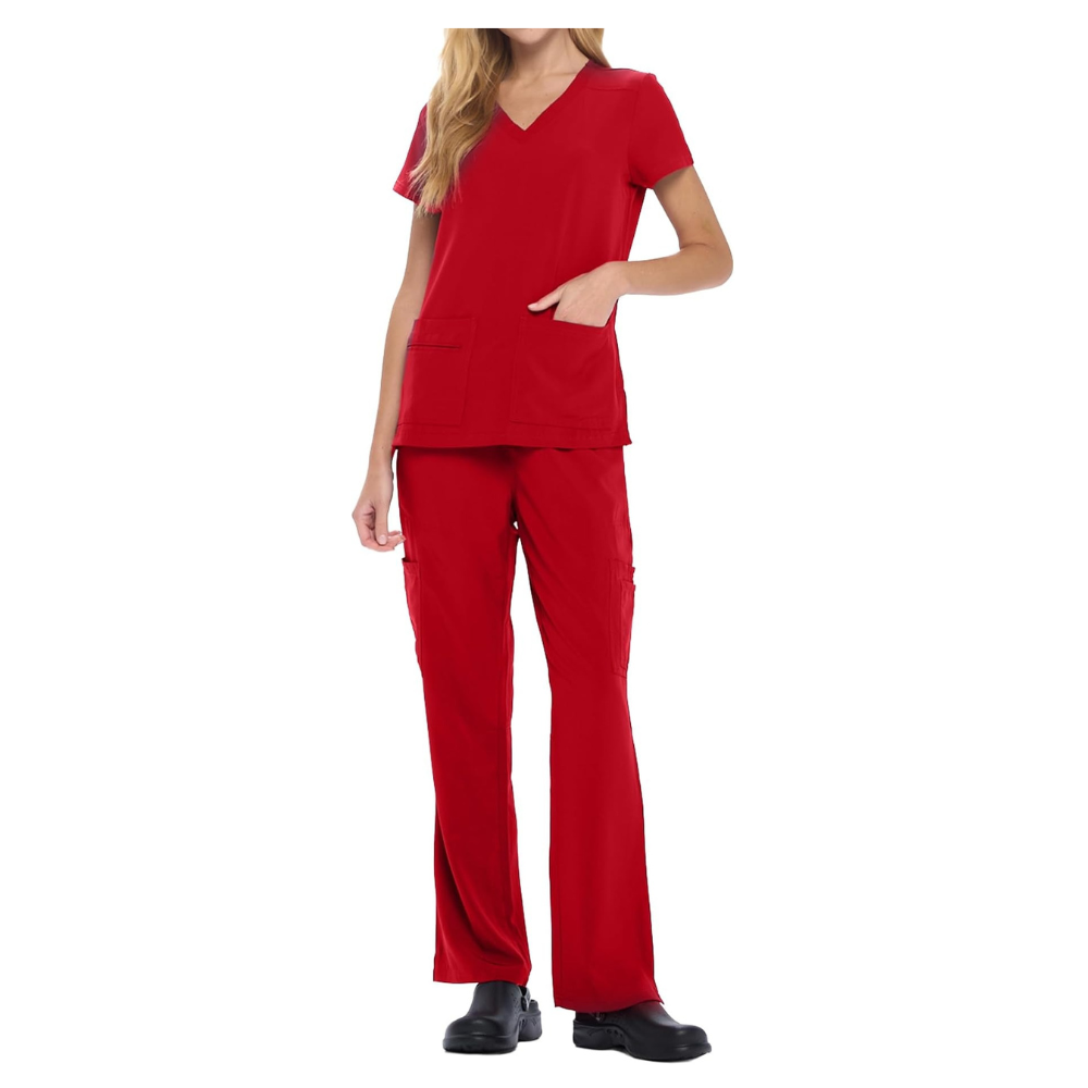 Top And Cargo Pant Scrub Set