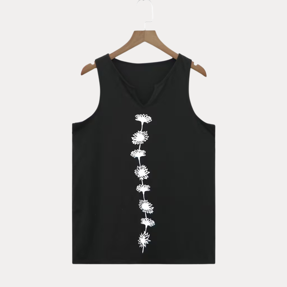 Casual Floral Printed Cutout Vest For Women