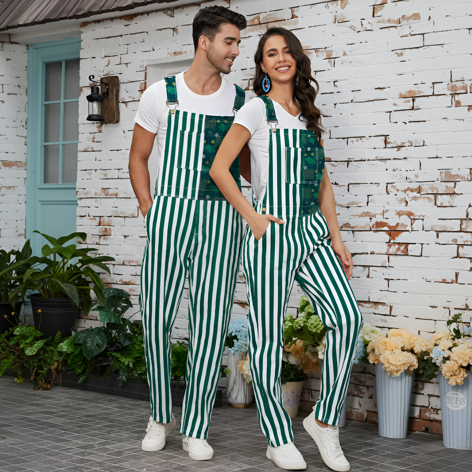  Denim Bib Coveralls Adjustable Straps Jumpsuit with Zip