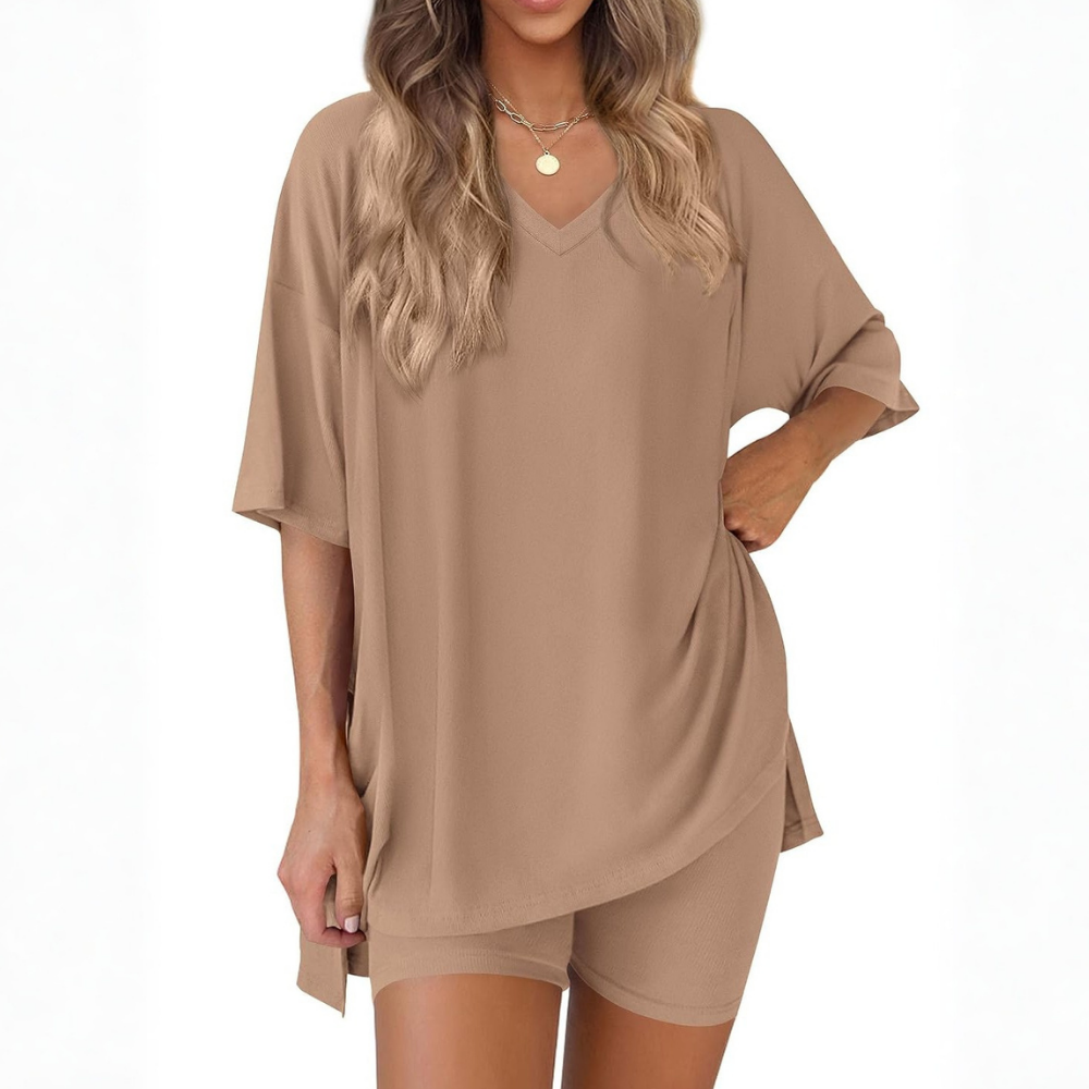 Summer Spring Oversized Lounge Two Piece Set