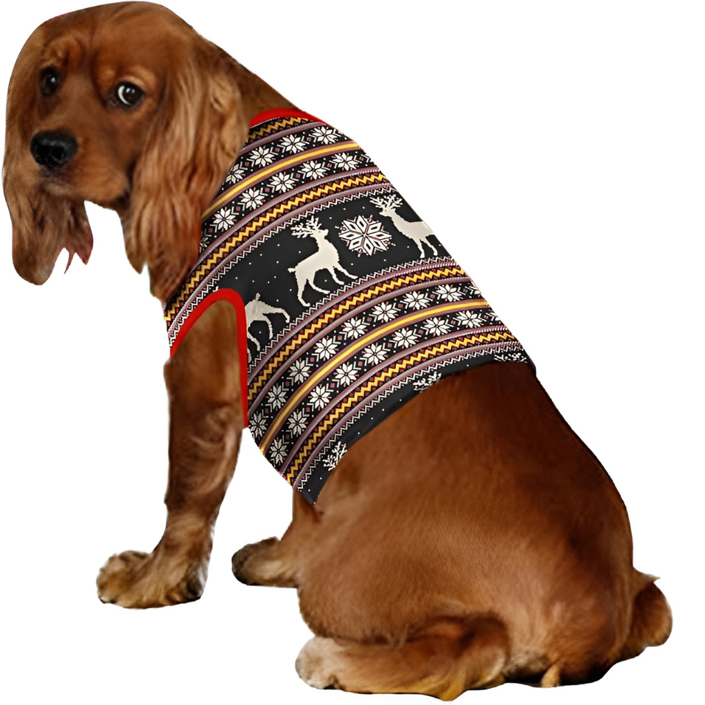 Reindeer Snowflake Knit Pattern Pajama Set with Long Sleeve Tops and LoungewearReindeer Snowflake Knit Pattern Pajama Set with Long Sleeve Tops and Loungewear - Image 6