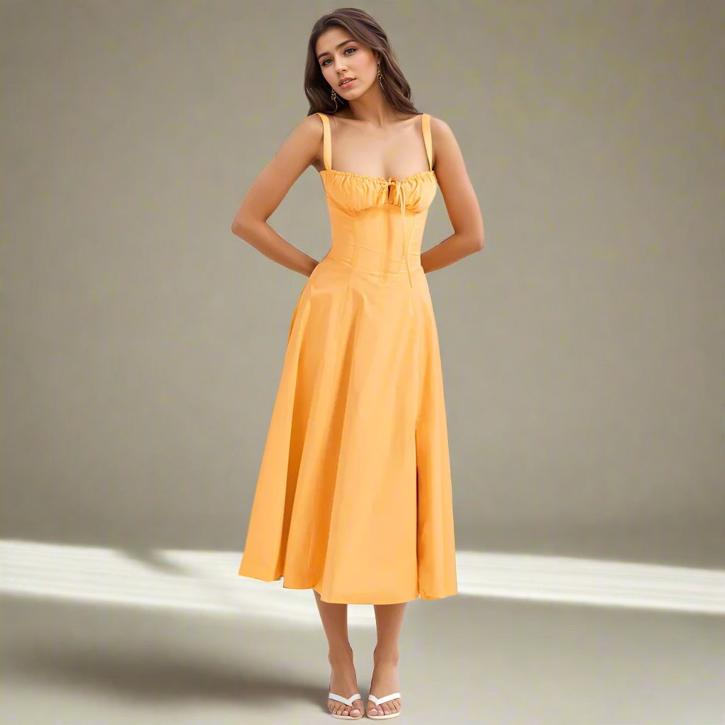 Riviera Satin Corset Dress