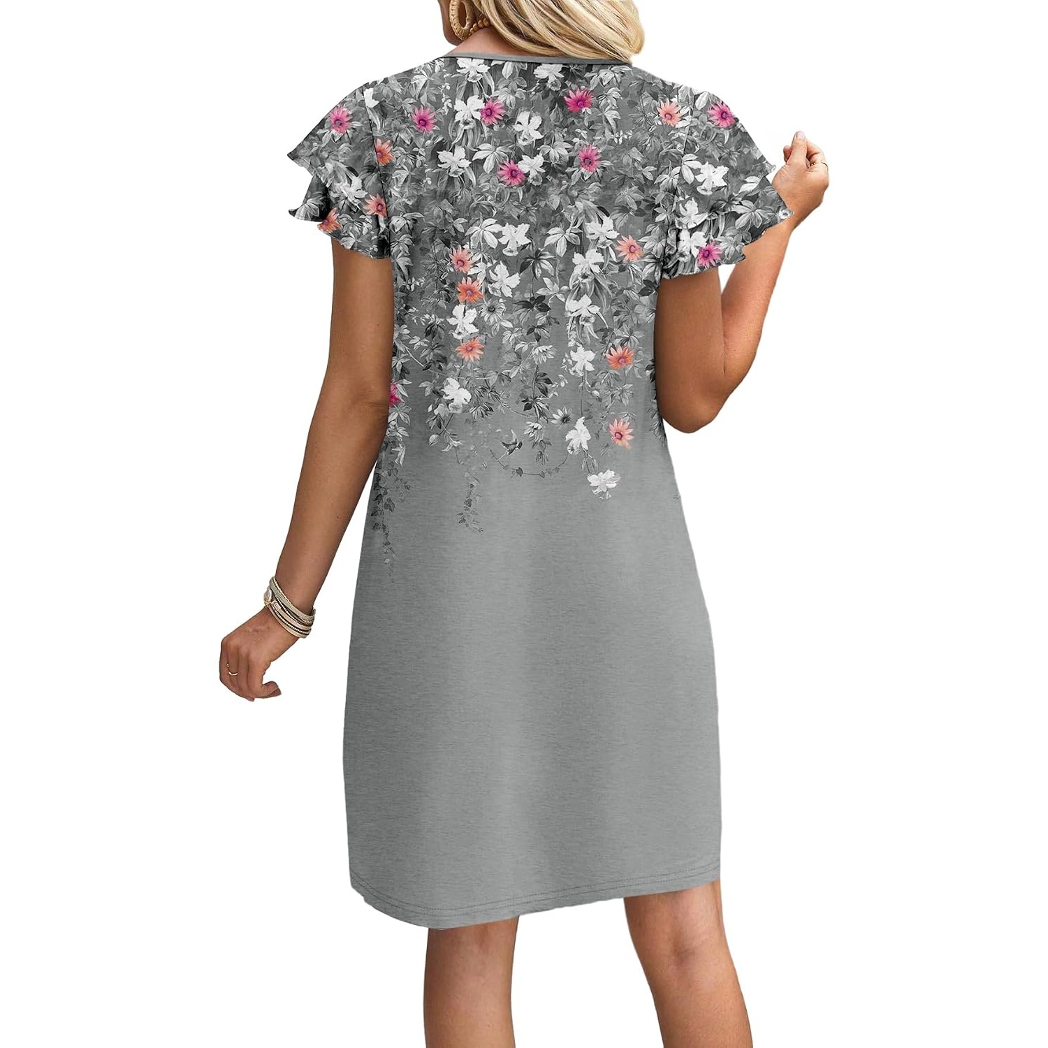 Ruffle Sleeve Loose Summer Swing Dress