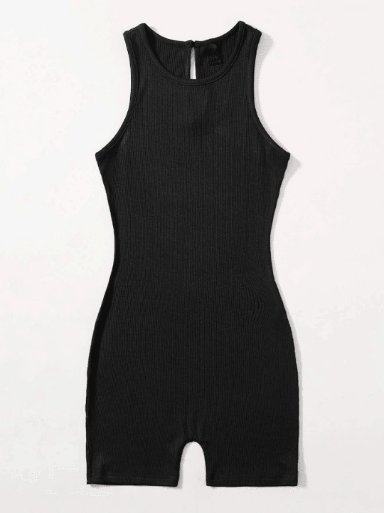 Solid Colored Romper-Comfy Jumpsuits