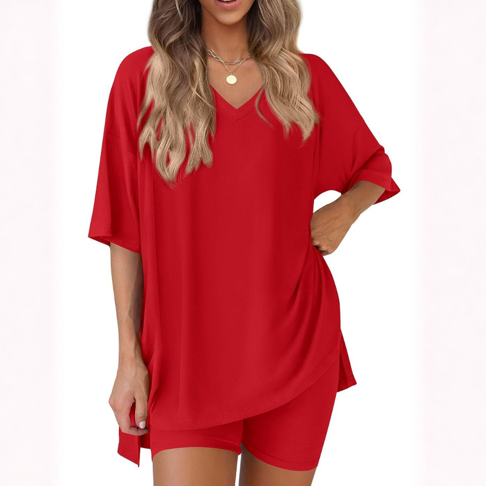 Summer Spring Oversized Lounge Two Piece Set