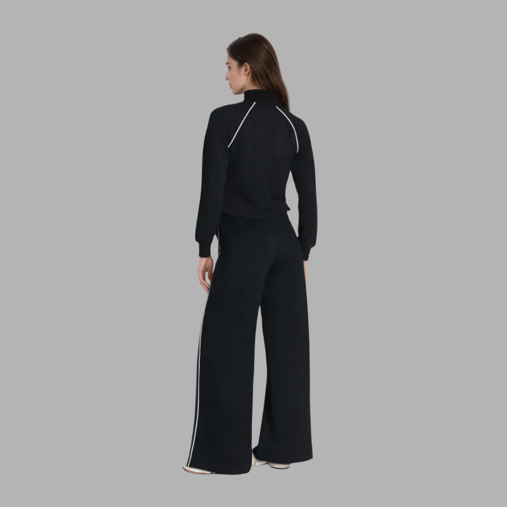 Pique Half Zip Jumpsuit