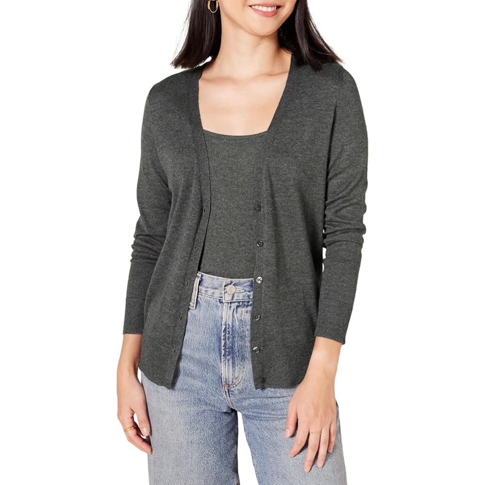 Women's Lightweight V-Neck Cardigan Sweater
