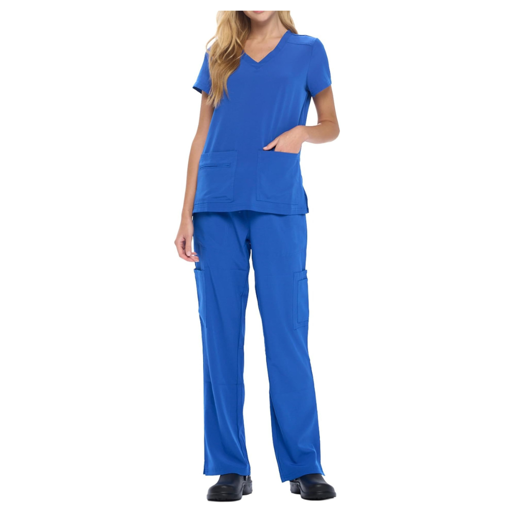 Top And Cargo Pant Scrub Set