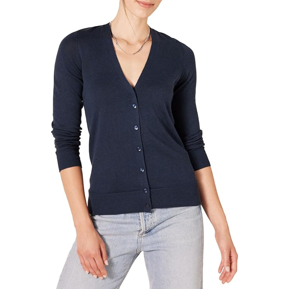 Women's Lightweight V-Neck Cardigan Sweater