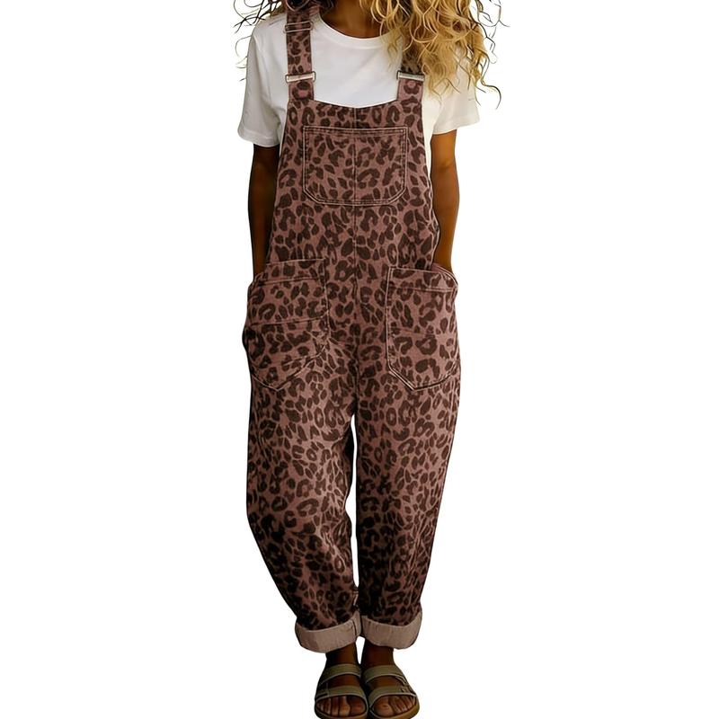 Loose Vintage Denim Wide Romper Jumpsuit With Button For Women