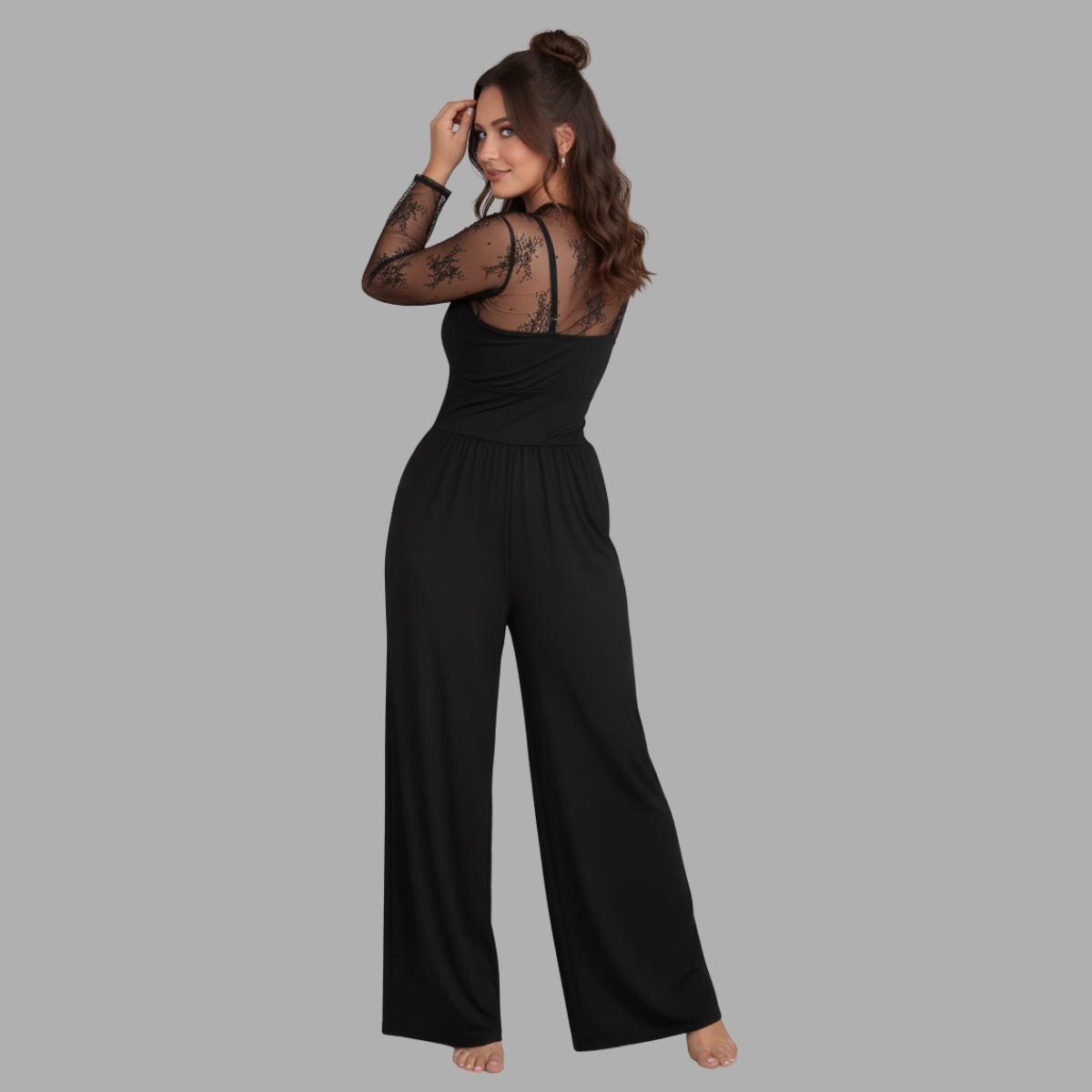 Women Slim Fit Jumpsuit 2 Piece Set