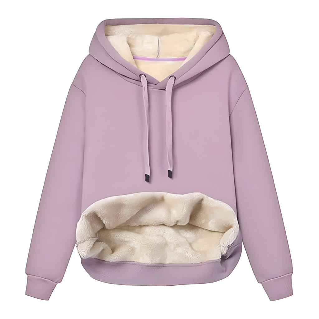 Warm Fleece Lined Hoodie For Women