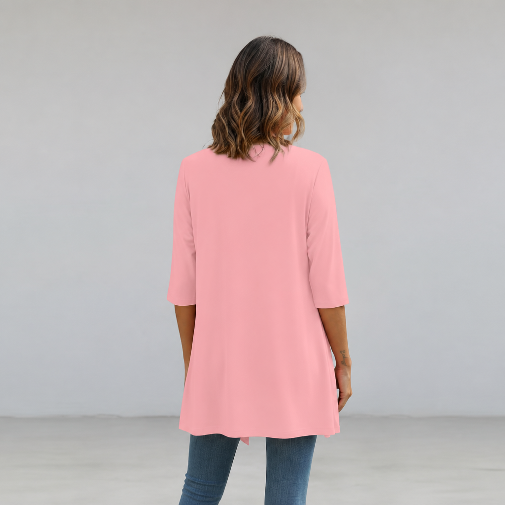 Summer Lightweight Longline Open Front Cardigan for Women