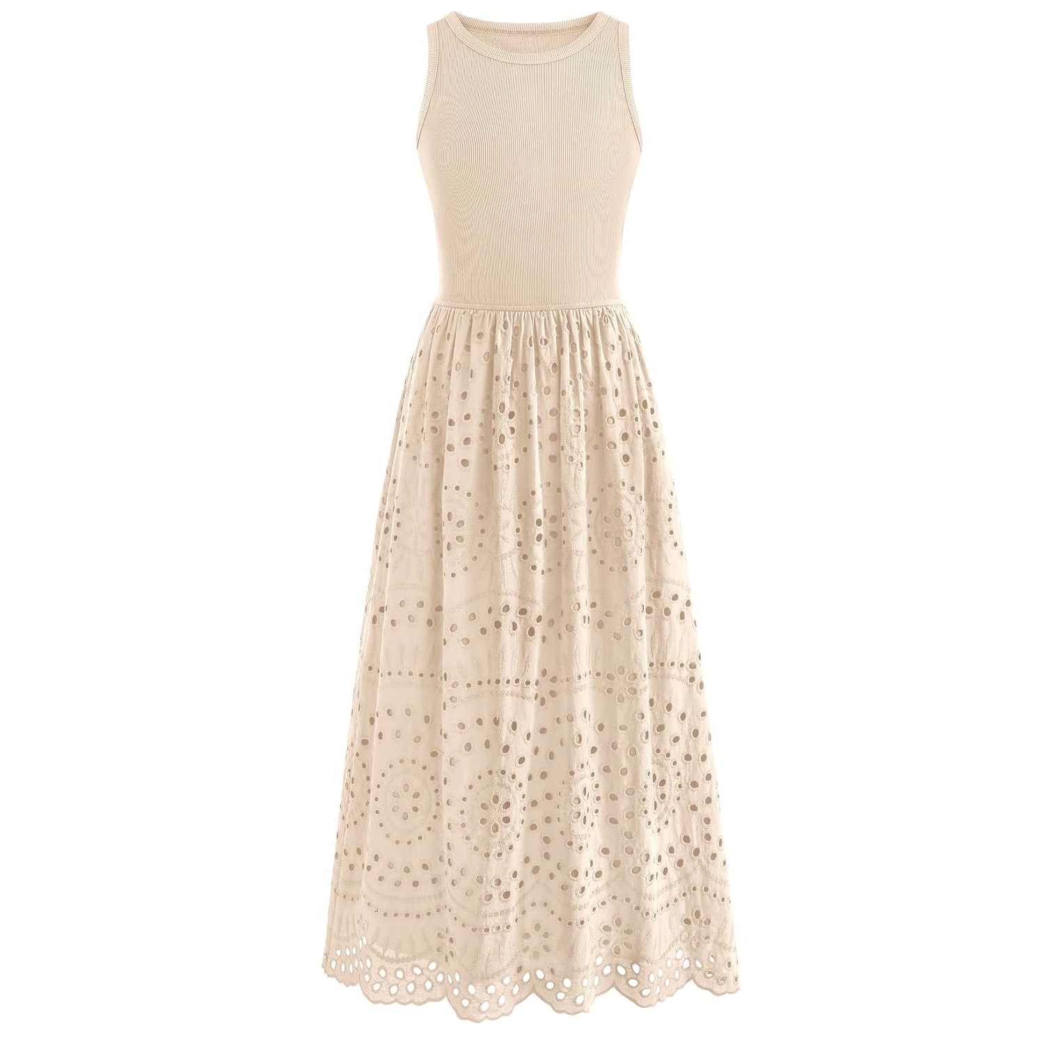 Casual Sleeveless Maxi Dress With Pockets