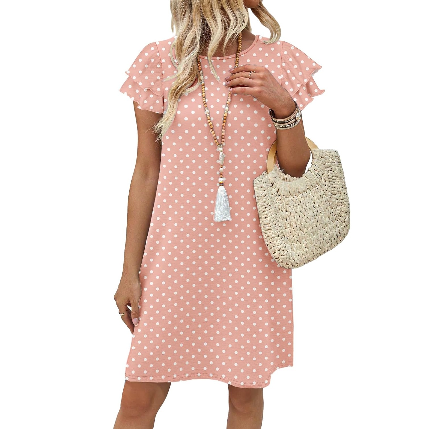 Ruffle Sleeve Loose Summer Swing Dress