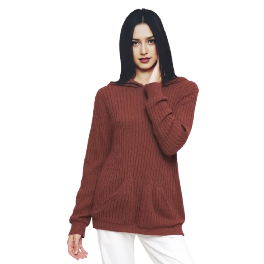 Hoodie With Long Sleeves And Kangaroo Pocket