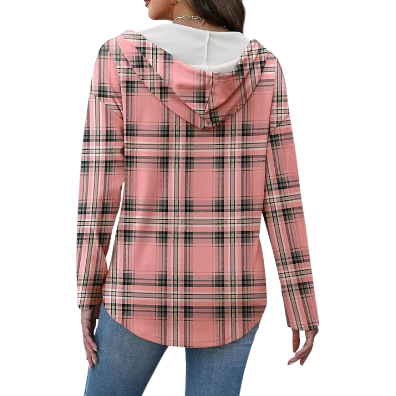 Womens Tops V Neck Button Sweatshirt For Women Pullover Long Sleeve