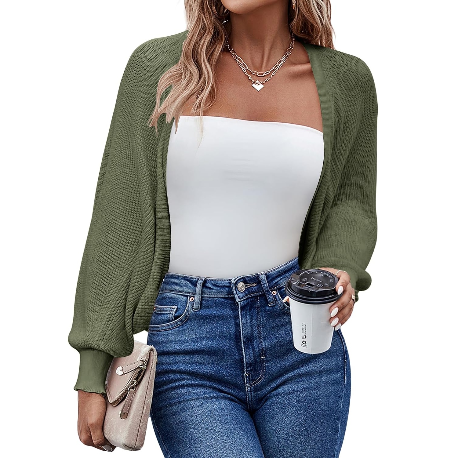 Casual Lightweight Bolero Long Sleeve Cardigan For Women