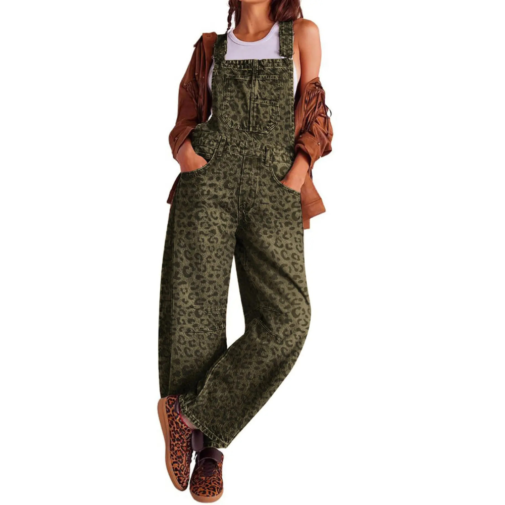 Classic Wide Denim Bib Overalls