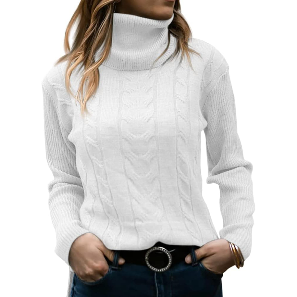 Long Sleeve Cable Knit Sweater