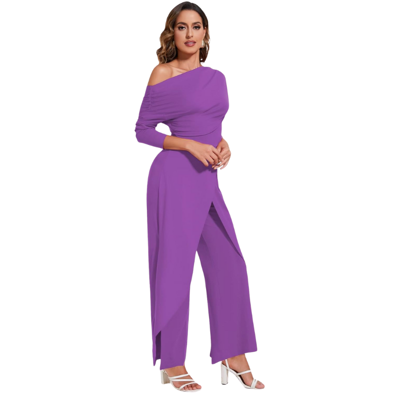Long Sleeves Wide Length Jumpsuits