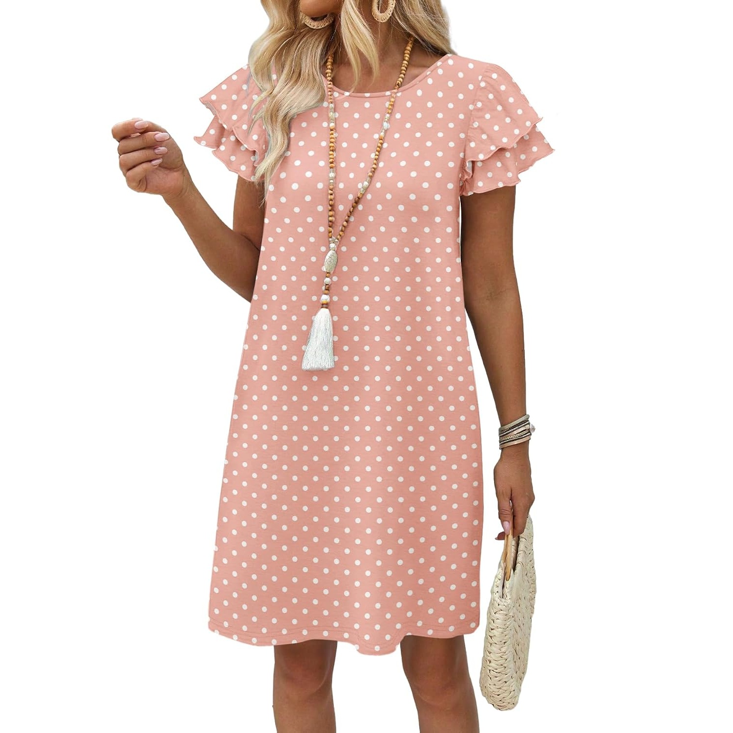 Ruffle Sleeve Loose Summer Swing Dress