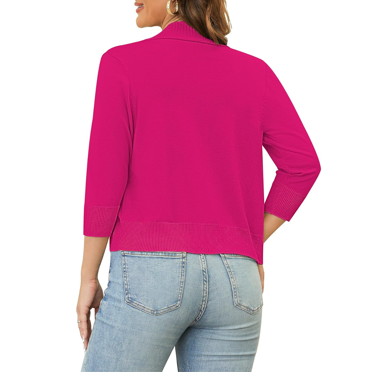 Casual Lightweight Knit Open Front Cardigan For Women
