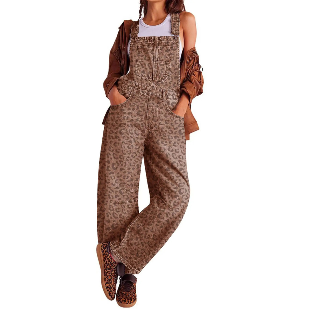 Classic Wide Denim Bib Overalls
