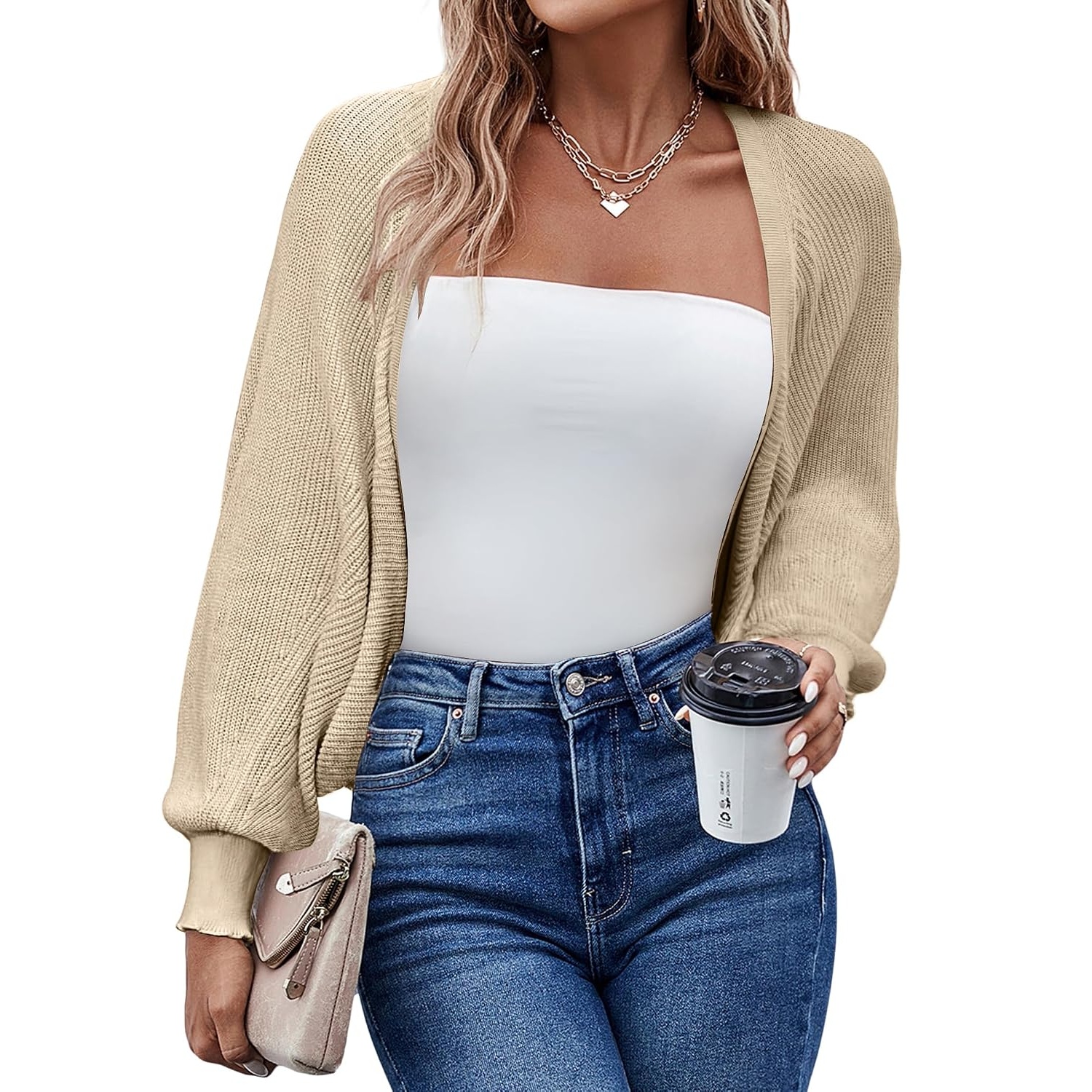 Casual Lightweight Bolero Long Sleeve Cardigan For Women