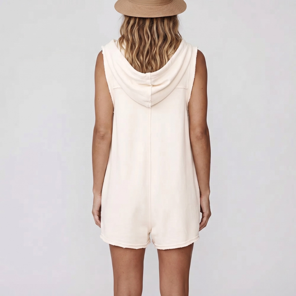 Tanming Sleeveless Loose Fit Sports Romper