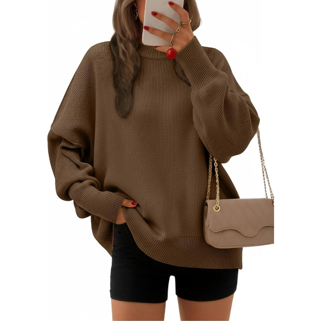 Oversized Batwing Sleeve Pullover Sweaters