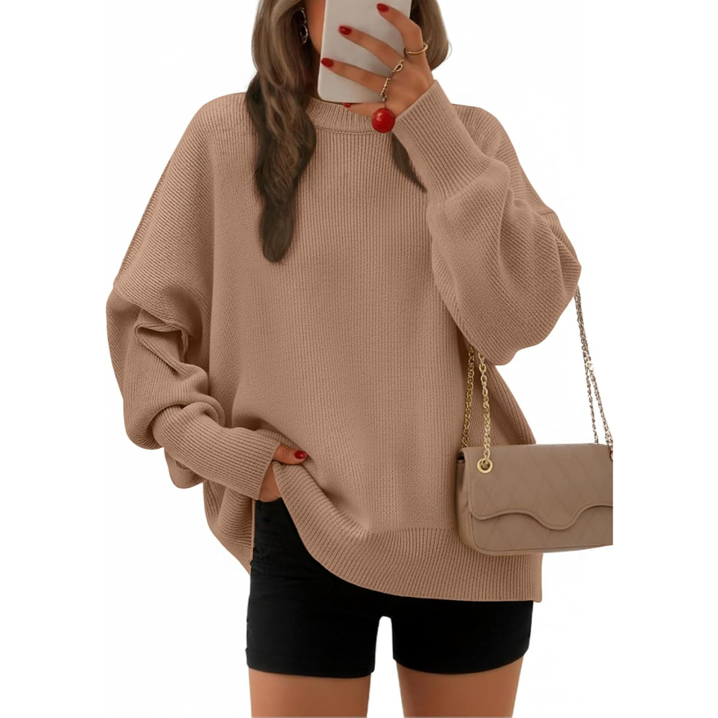 Oversized Batwing Sleeve Pullover Sweaters
