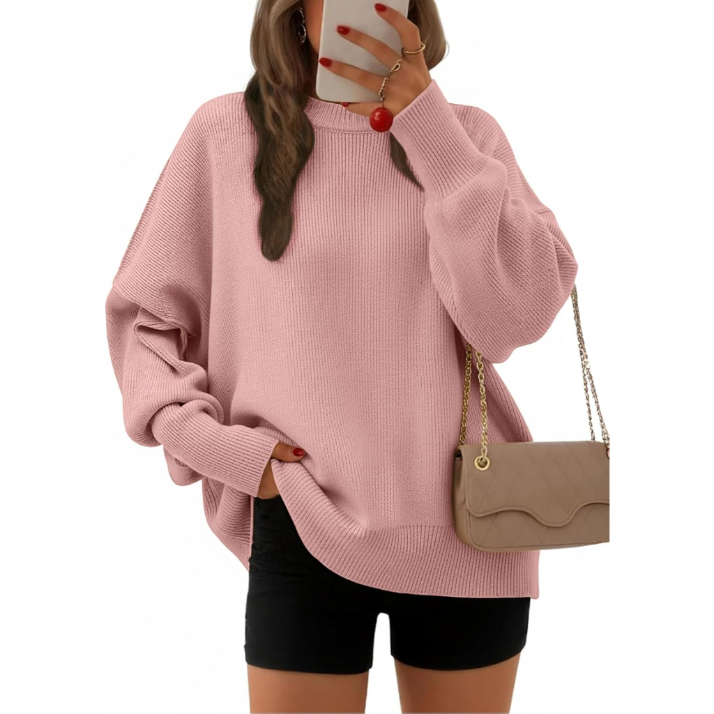 Oversized Batwing Sleeve Pullover Sweaters