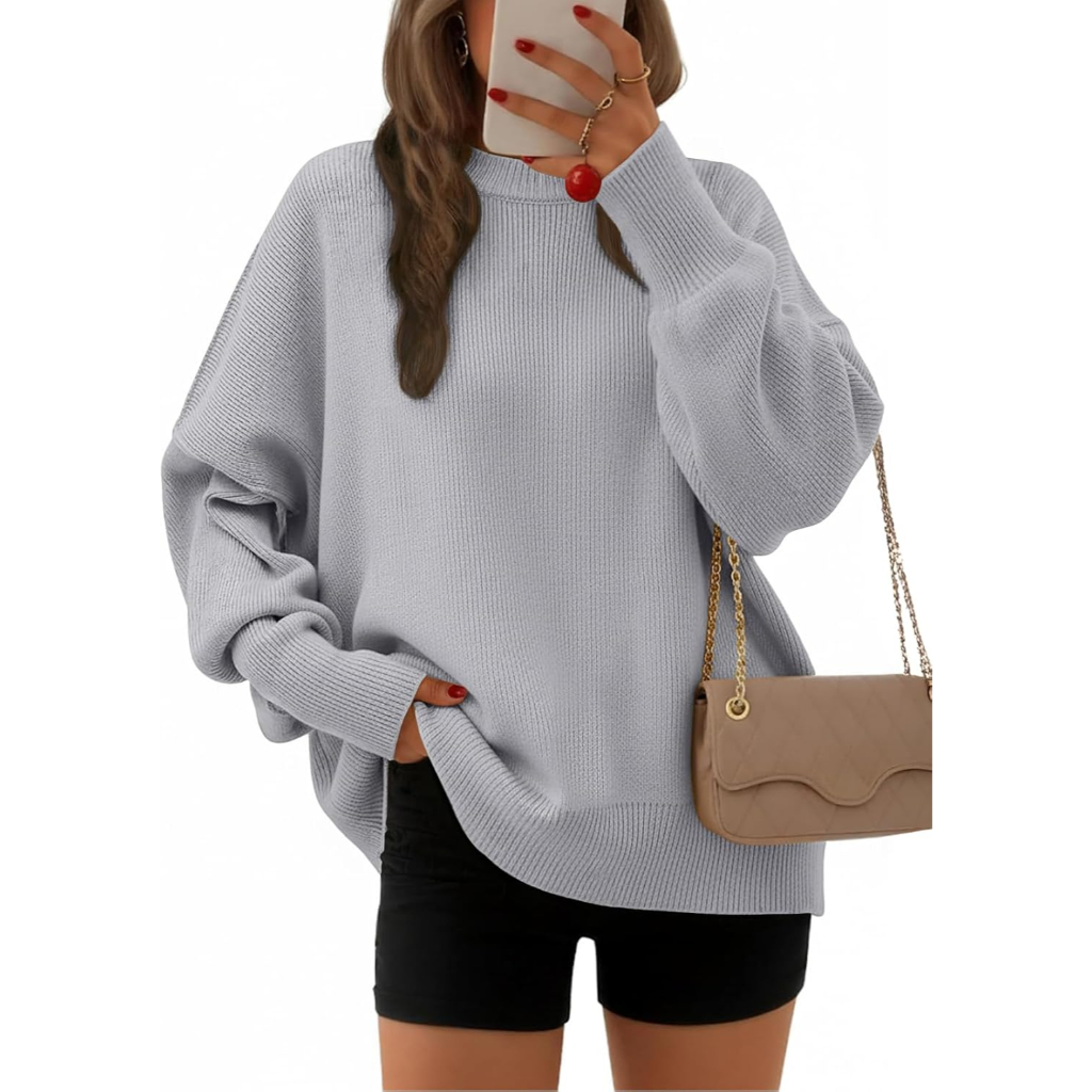 Oversized Batwing Sleeve Pullover Sweaters
