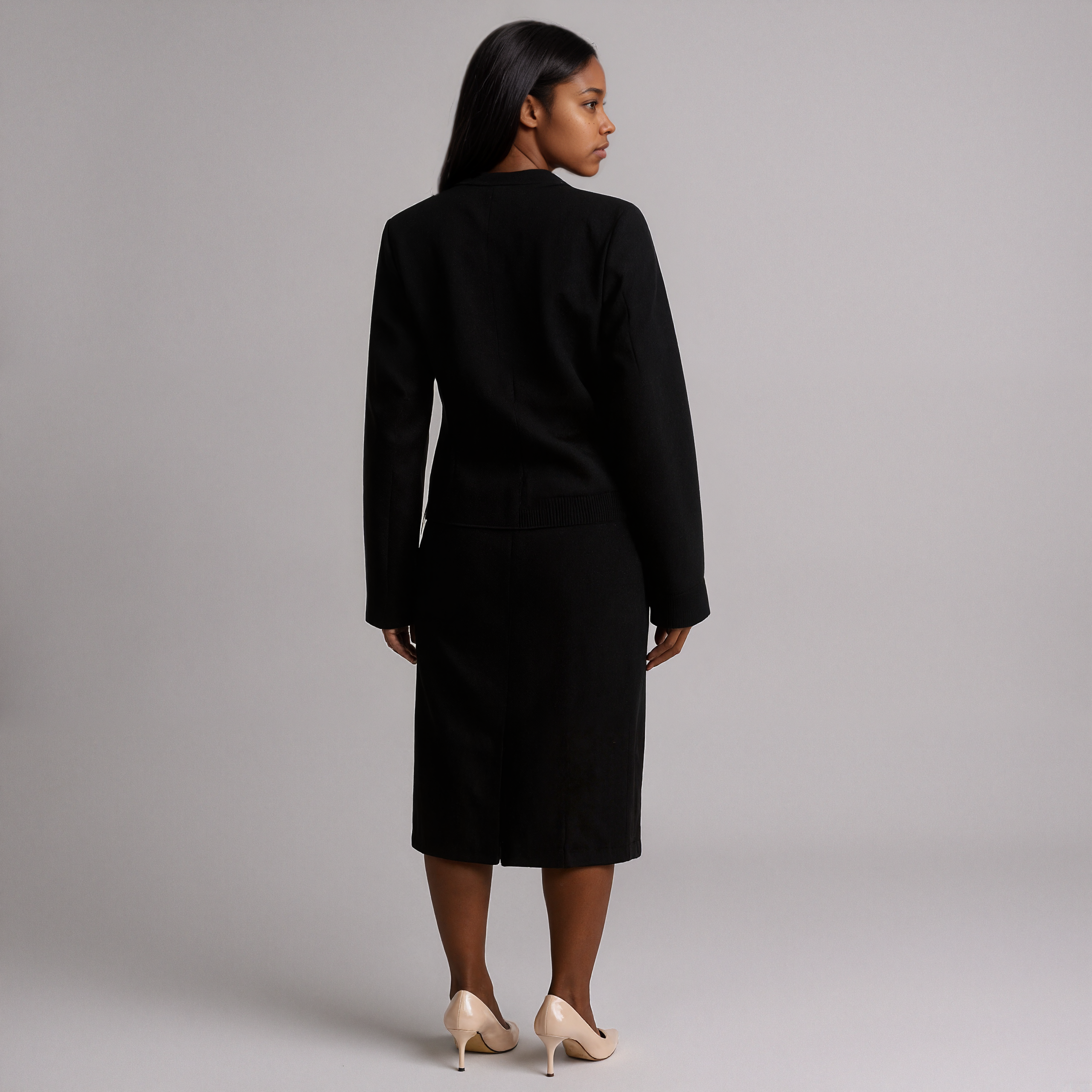 Long Knit Cashmere Button Cardigan