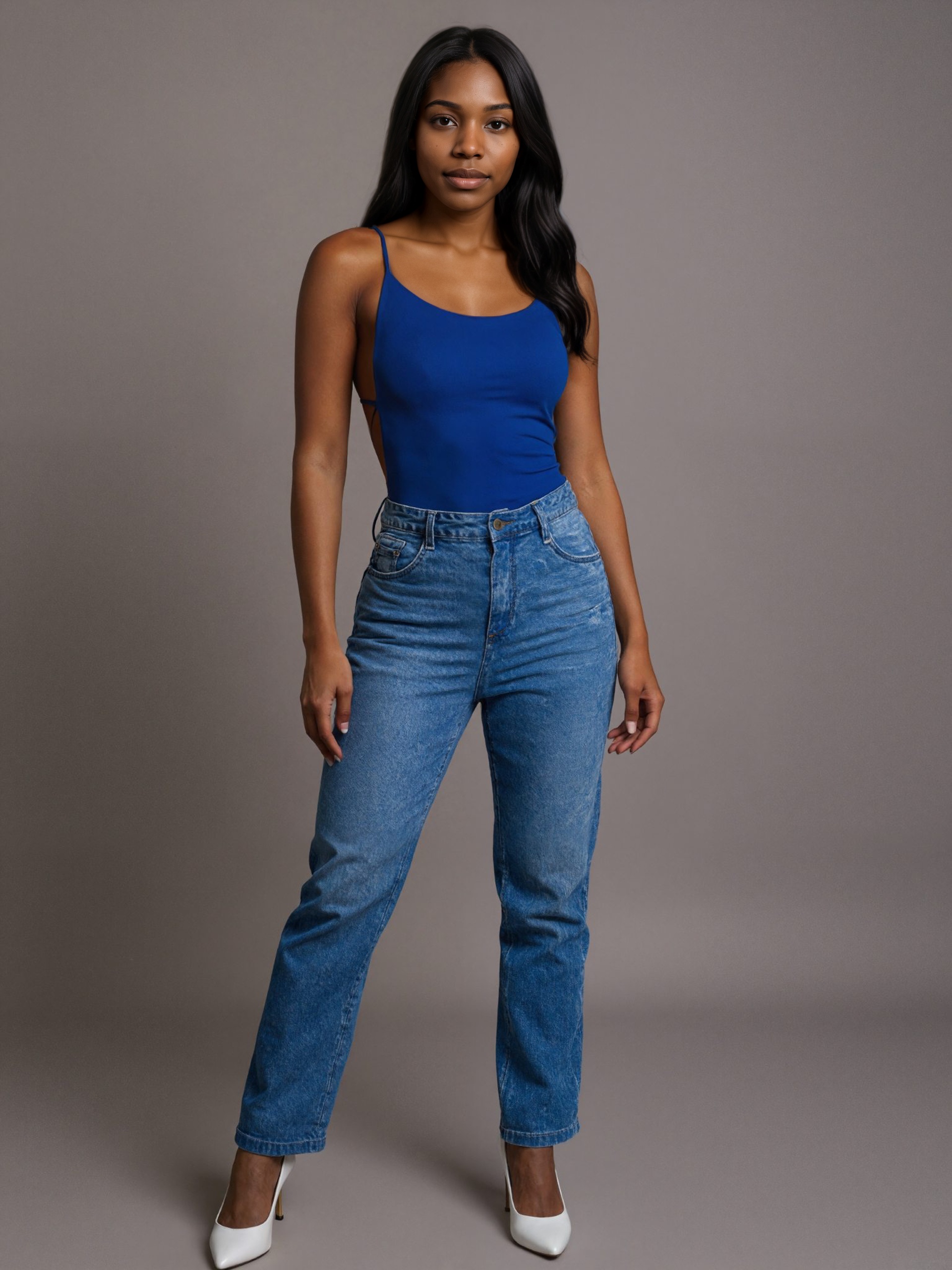 Backless Strappy Stretch Fit Bodysuit