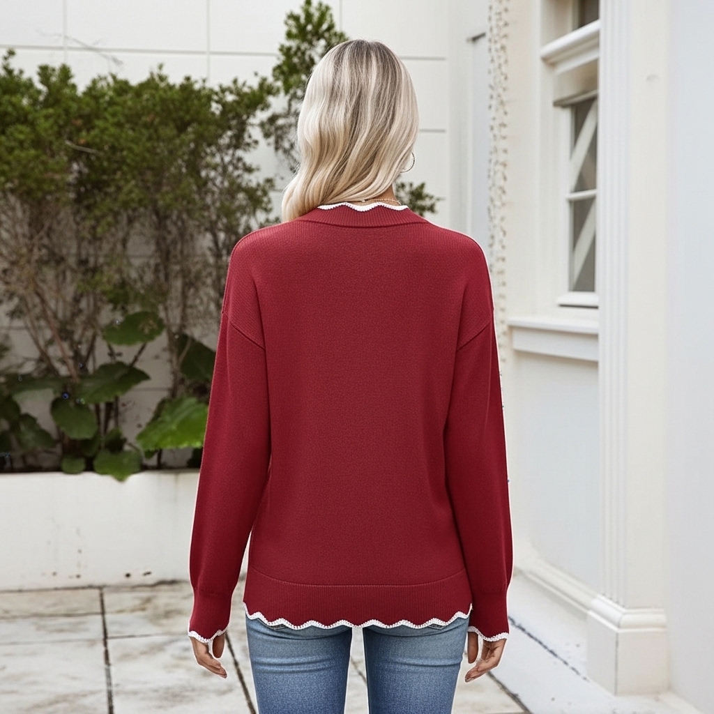 Casual Long Sleeve Lightweight Sweaters For Women