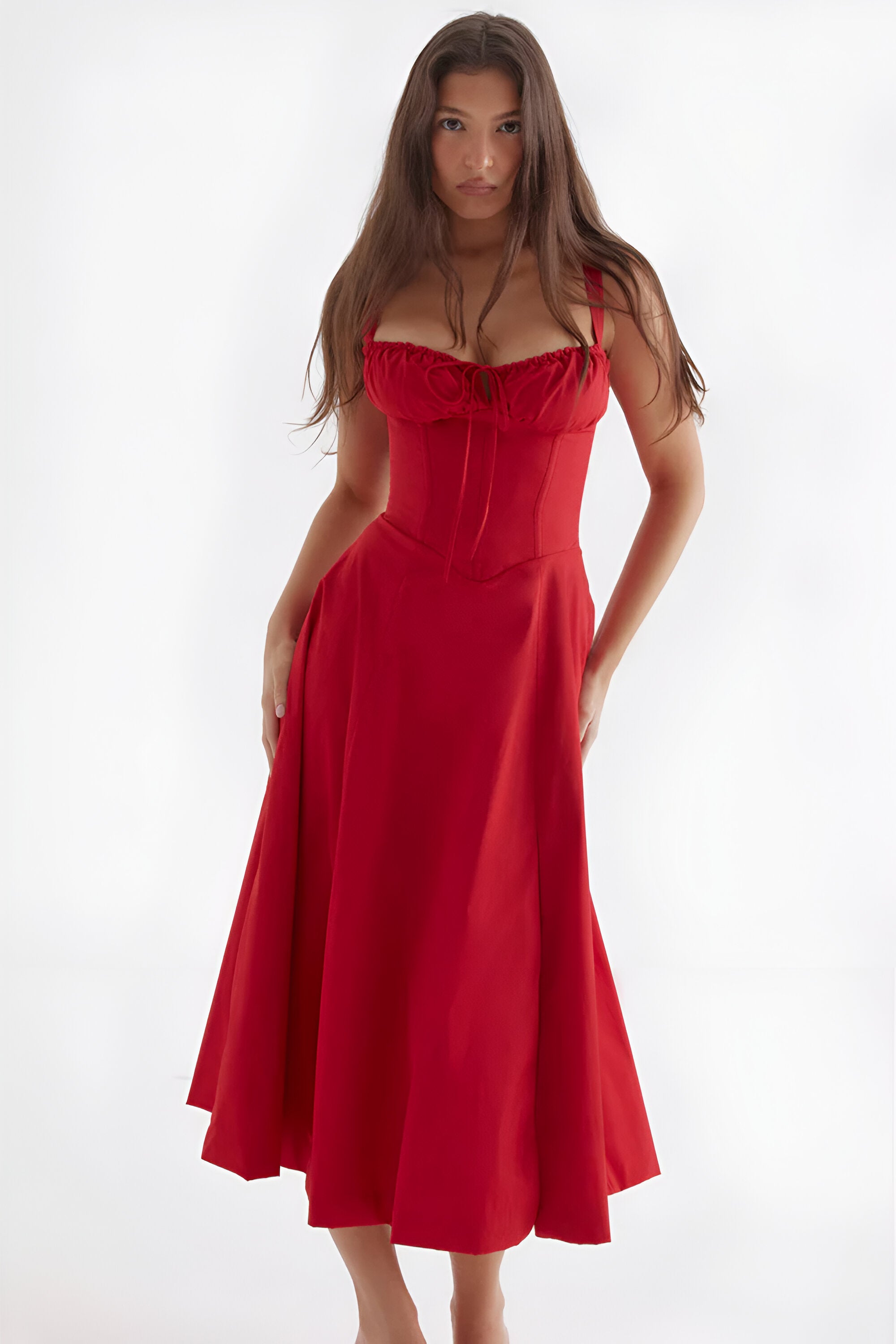 Carmen Corset Midi Dress