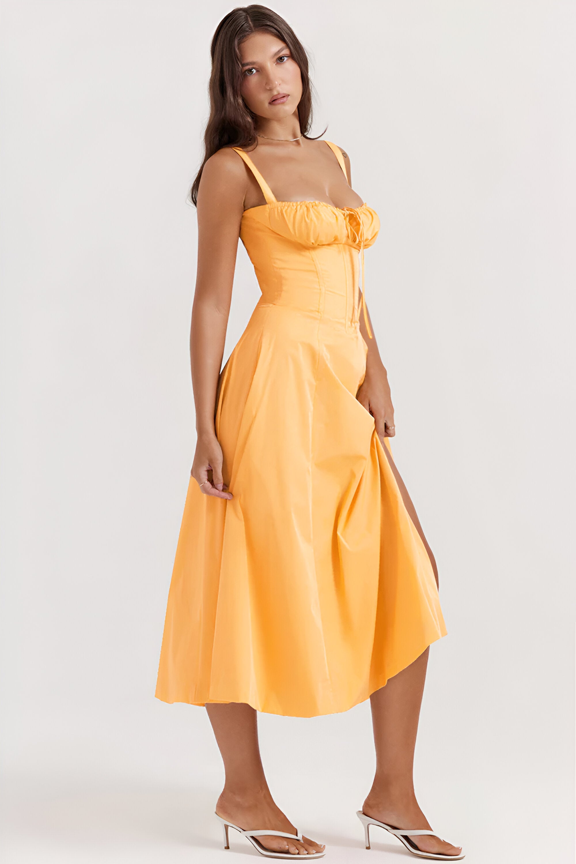 Carmen Corset Midi Dress